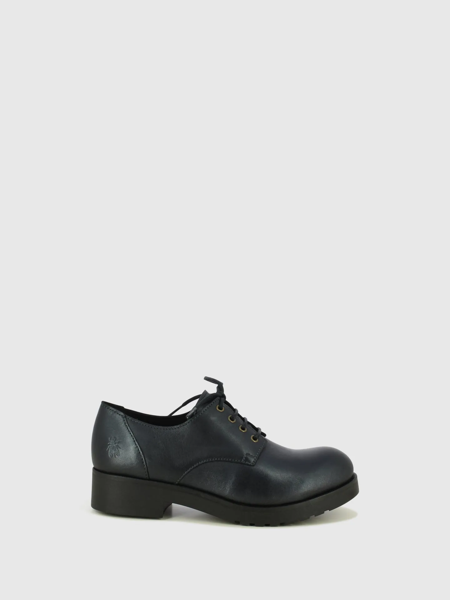 Black Leather Lace-up Shoes
