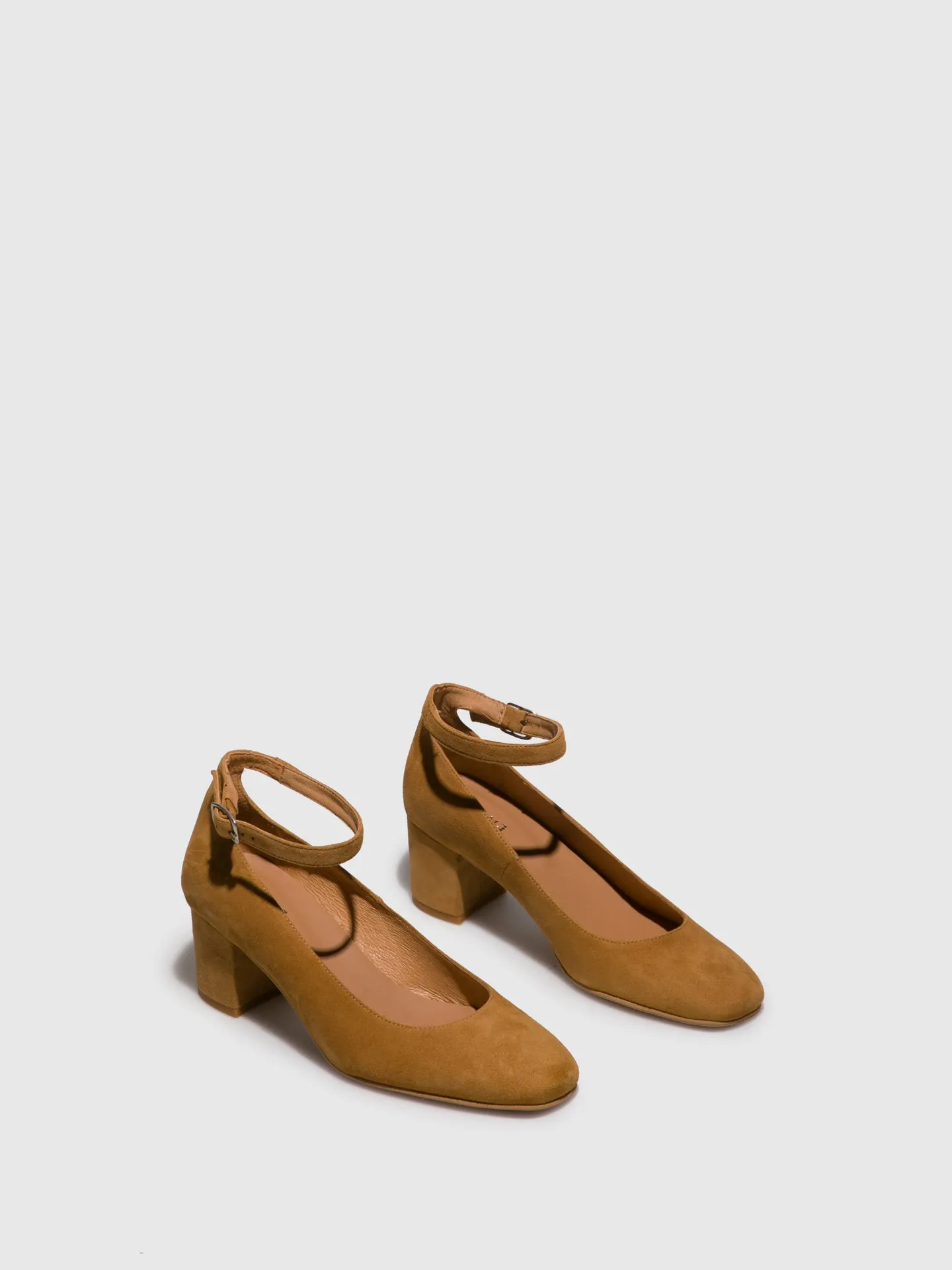 Brown Ankle Strap Shoes