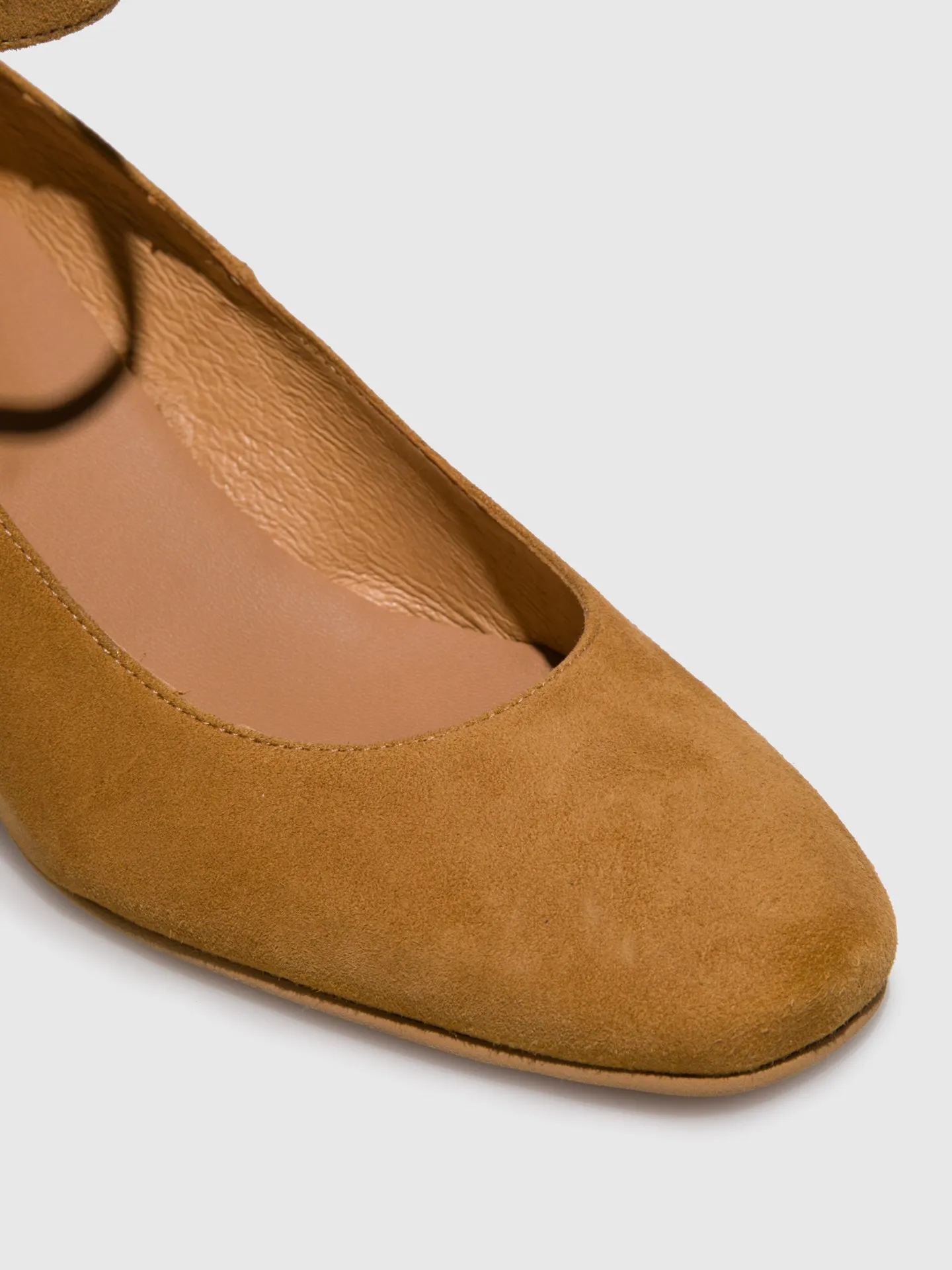 Brown Ankle Strap Shoes