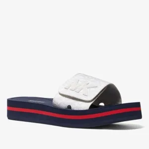 MICHAEL Michael Kors Logo Platform Slide Sandal